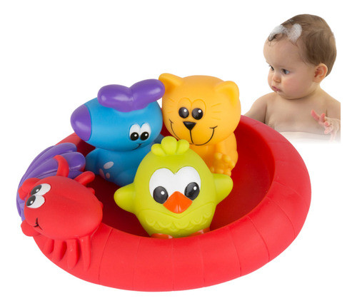 Juguete Para Baño Splash And Float Friends Playgro Bebés 0