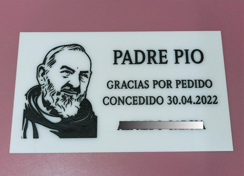 Placas  Agradecimiento Por Pedidos Concedidos 0