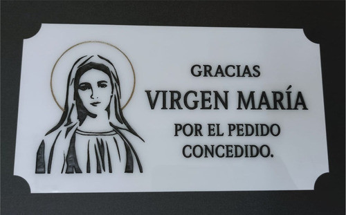 Placas  Agradecimiento Por Pedidos Concedidos 1