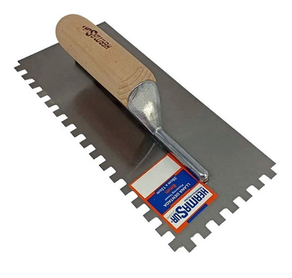 Llana Dentada 8mm 13cm X 28cm Acero Inoxidable Hermasur® 0