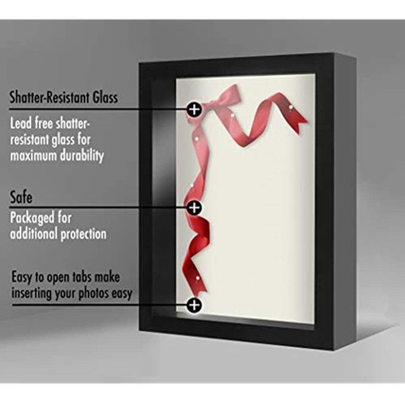 Americanflat 11x14 Pulgadas Shadow Box Frame Con Lino Suave 1