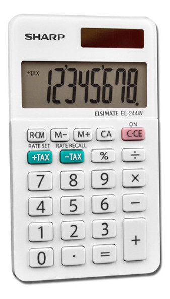Calculadora De Negocios Sharp Calculators El-244wb, Blanco 1