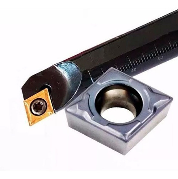 Porta Inserto Torneado Interior S12m Sclcl + 1 Inserto Ccmt 1