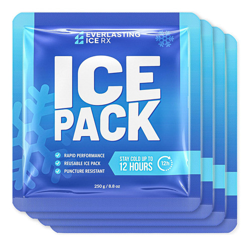 Paquetes De Hielo Reutilizables, 4 Unidades, Hasta 12 Horas 0