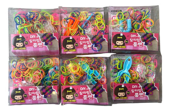 Loom Bands Gomitas Para Hacer Pulseras X 6 Cajitas / M11 0
