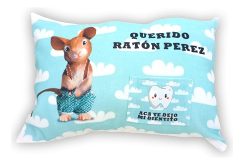 Almohadón Ratón Perez Con Bolsillo P/dientito 20 X 30 Cm #01 0