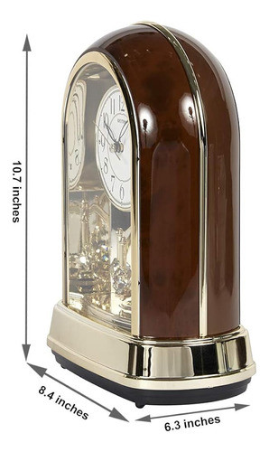 Relojes De Ritmo  Crystal Dulcet Ii  Reloj De Repisa De Movi 1