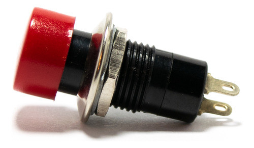 3 Pulsadores Normal Abierto 14mm Orificio 12mm 1a 250v Rojo 1