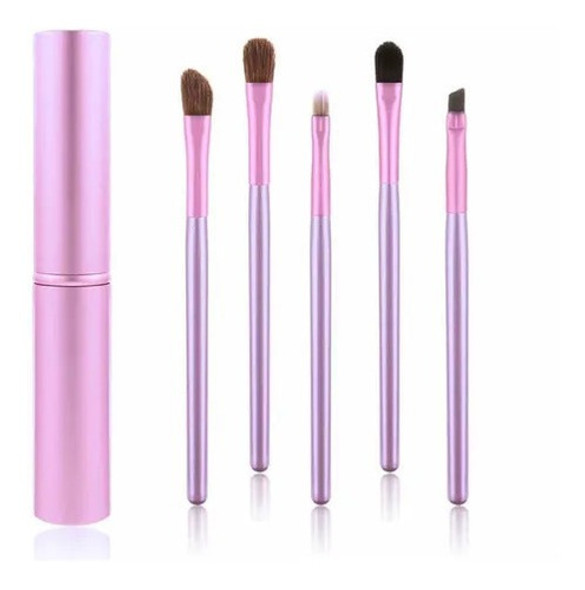 5 Pinceles De Maquillaje Kit Con Portapinceles. 1