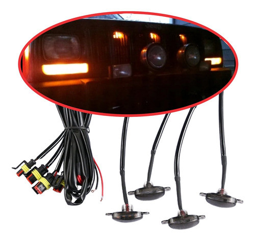 Kit De Luz De Grade Led Para Jeep Cherokee Sport Xj 0