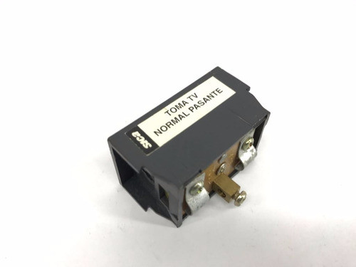 Toma Tv Sica Perno Red S/atenuacion Conex Pste Graphite Negr 1