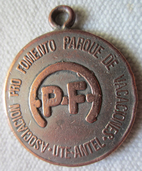 Antigua Medalla Parque De La Ute Antel 0