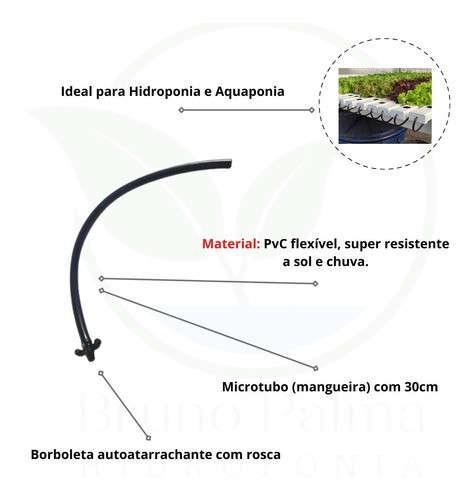 Sistema Injetor Para Hidroponia - 50 Injetores (4x7mm) 1