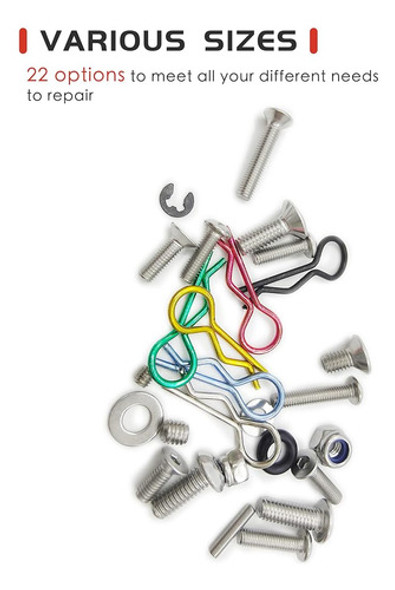~? Hoplex 710pcs Universal Rc Screw Kit 304 Conjunto De Surt 1