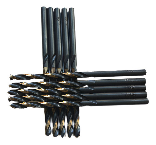 3/32 Pulgadas Negro Y Oro Alta Velocidad Acero Jobber Brocas 0