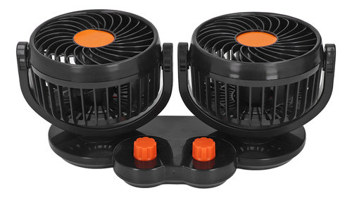 Ventilador De Veículo Mini Ventilador Duplo Rotativo De 360 1