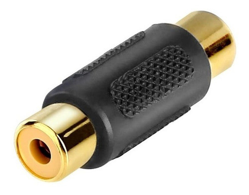 Adaptador - Rca Hembra A Rca Hembra - Audio Y Video - Dorado 0