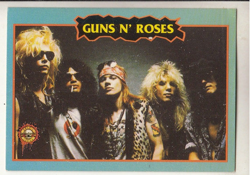 Idolos Rock Guns N Roses Figurita Cromo Rock Cards Español 0