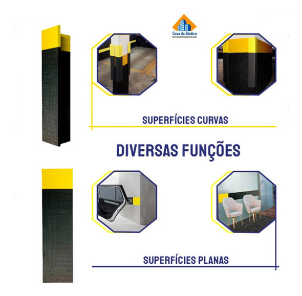Kit 8unds Acessório Stopcar Coluna Parador Carros Proteção 1