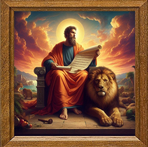 Cuadro De Arte Digital San Marcos V3 50x50cm Pieza Única 0