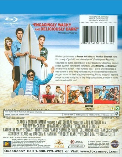 Blu-ray Weekend At Bernie´s / Fin De Semana De Locura 1