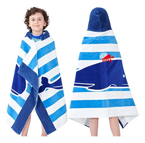 Toalla De Playa Con Capucha Para Niños Y Niñas, 0