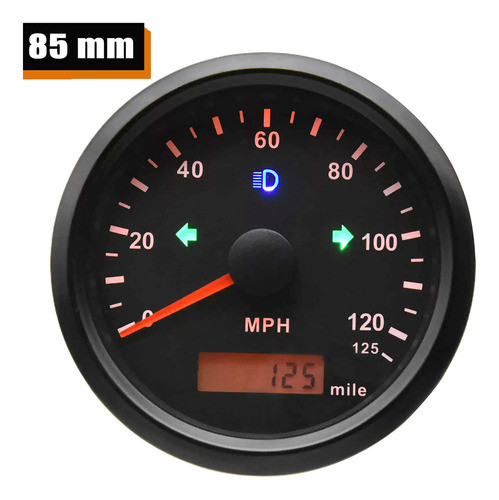 Artilaura Velocmetro Gps De 125 Mph De 3.346in De Velocidad 1
