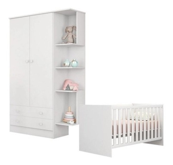 Jogo De Quarto Bebê Guarda-roupa Berço Que Vira Mini Cama 0 Jogo De Quarto Bebê Guarda-roupa Berço Que Vira Mini Cama 0