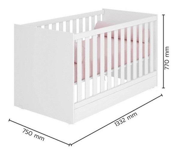 Jogo De Quarto Bebê Guarda-roupa Berço Que Vira Mini Cama 1 Jogo De Quarto Bebê Guarda-roupa Berço Que Vira Mini Cama 1
