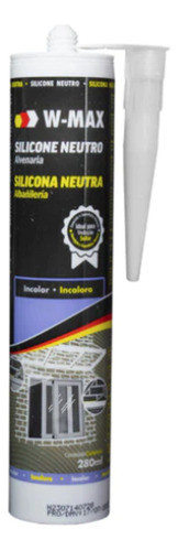 Silicona Neutra Transparente W-max 5 Unidades 0