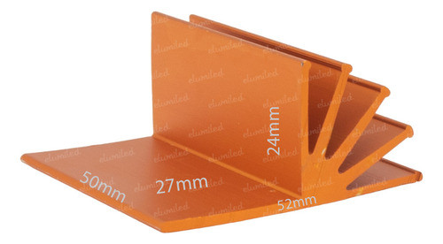 3 Disipadores Zd9 X 50mm R.t. 3.80º C/w (57x23x50mm) 0