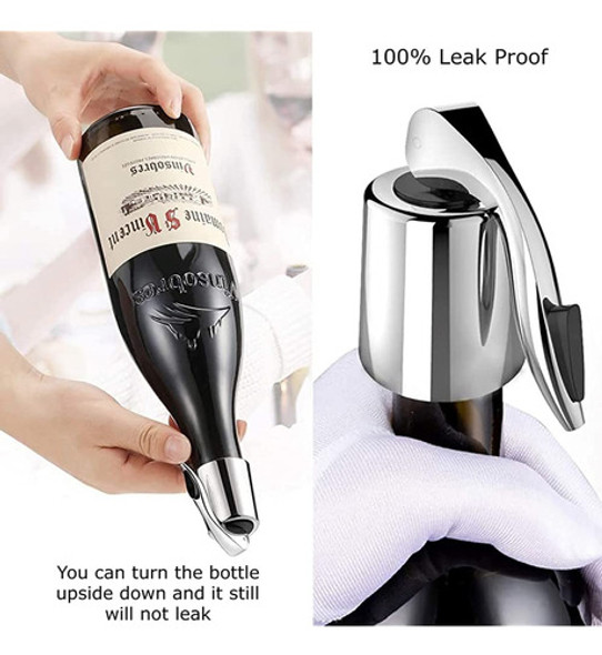 B.n.g. Tapón De Botella De Vino De Acero Inoxidable, Tapón D 1