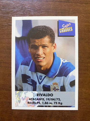 Figurinha Rivaldo Super Craques 97 0