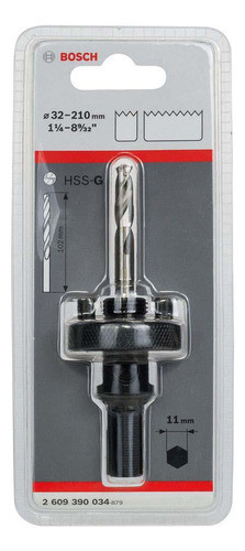 Mandril Para Sierras Copa Bimetálicas 32 A 210mm Hex 1/4puLG 1