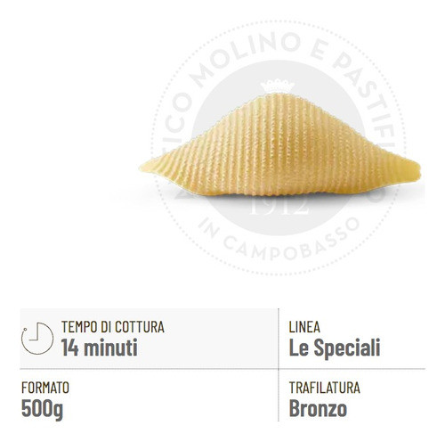 Pasta Italiana Giuseppe Ferro Conchiglie Grandi 500g Italia 1