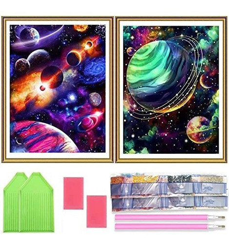 2 Pinturas Por Diamantes Kit Completo 30x40cm - 7wnvkngz 0