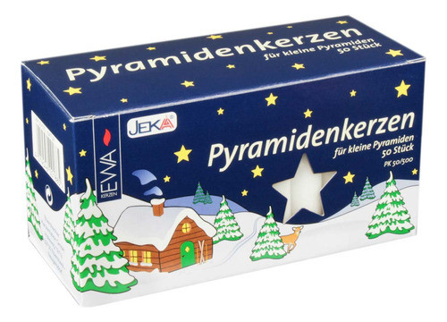 Jeka Velas Alemanas Pyramidenkerzen Blancas De 0.551in De Di 0
