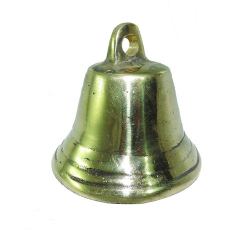 Campanita Mediana De Bronce Pulido Talabarteria Crespo. 0