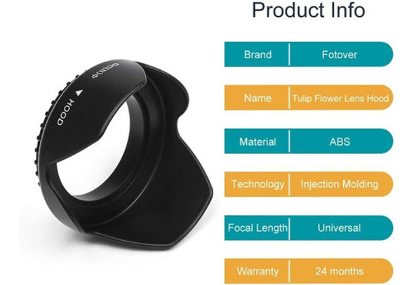 Parasol De Lente 52 Mm Para Camara Nikon Canon Sony Y Mas 1 Parasol De Lente 52 Mm Para Camara Nikon Canon Sony Y Mas 1