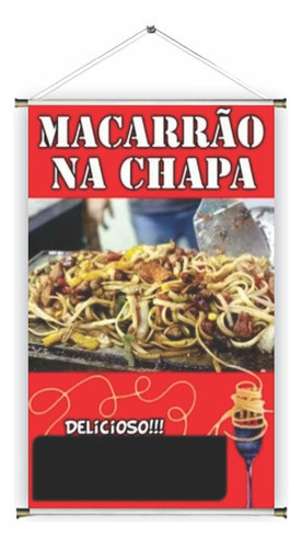Banner Pronto Macarrão Chapa Ref 331 45x70 Cm (arte Pronta) 0
