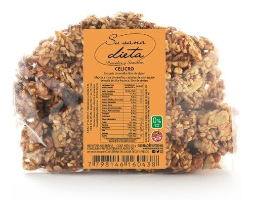 Celicró Crocante De Cajú Susana Dieta  Sin Tacc Vegan × 15 U 1