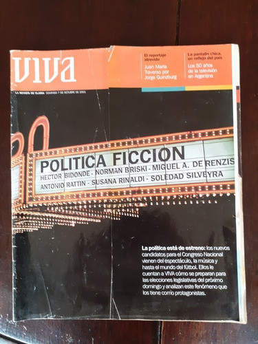 Revista Viva Los 30 Años De La Televisión Argentina Política 0
