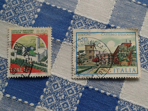 Estampillas De Italia. Castillos 0