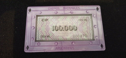 3 Fichas De Casinos Nacionales Argentinos 1