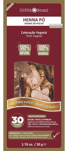 Surya Tinta Polvo 50 Ml Rubio Sueco 0