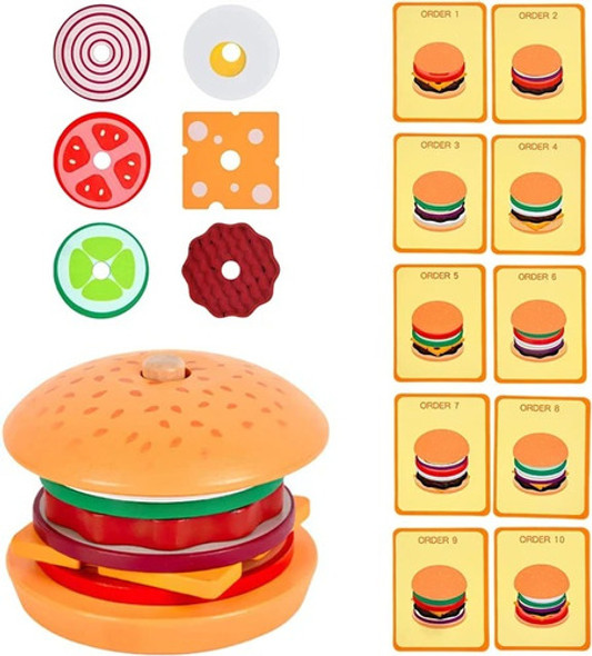 Hamburguesa En Madera Montessori Didactico - Piki.uy 1