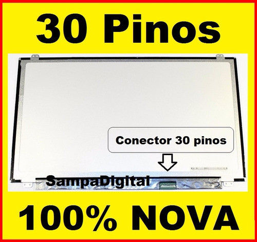 Tela 15.6 Led Slim 30 Pinos B156xtn04.0 B156xtn05.2 Nova 1