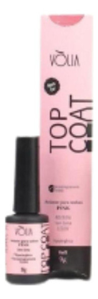 Top Coat Volia Sache Pink 9g Refil Alto Brilho Selante 0