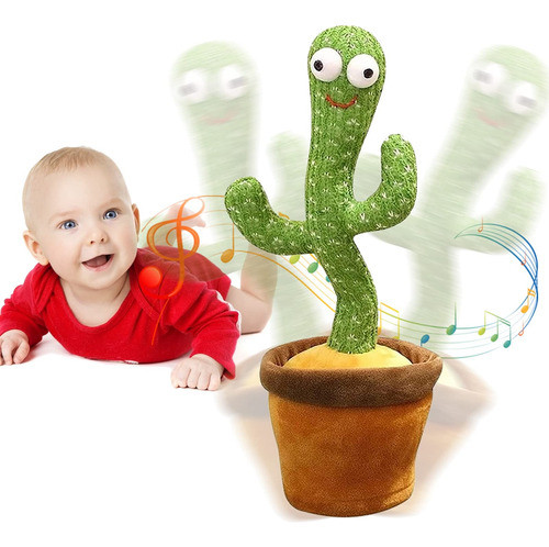 Cactus Bailarin Con Musica 120 Canciones Repite Voces Usb 0
