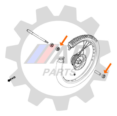 Rolamento Roda Dianteira Honda Xlr125 1